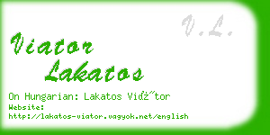 viator lakatos business card